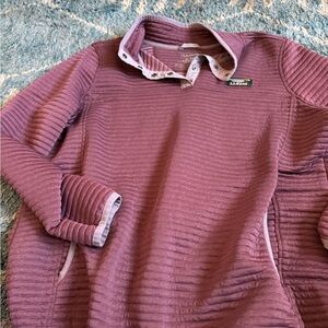 L.L. Bean Women's Ribbed Cowl Neck Sweater - Plum